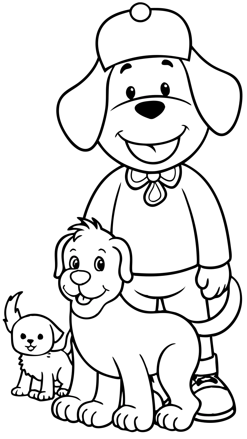 coloring pages of clifford the big red dog